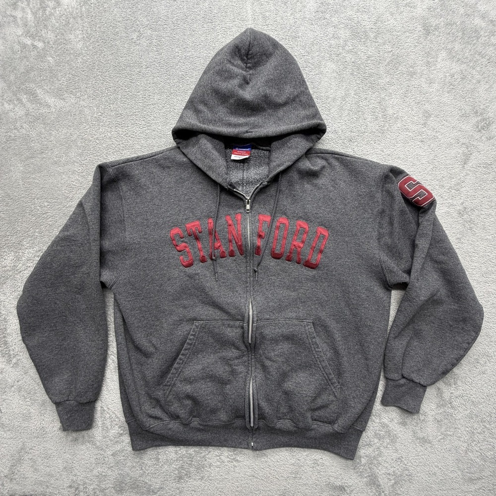 Stanford Cardinal Sweatshirt Mens L Gray NCAA College Football Champion